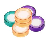 LIFKOME Éponges Humidifiantes pour Doigts 6 Pièces en Ébonite pour Caissiers Compter Billets et Trier Papiers Améliore Efficacité Travail Couleur Aléatoire