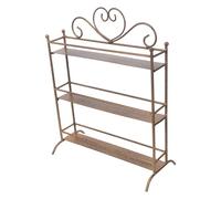 LIFKOME Étagère de Rangement pour Salle de Bain en Métal 3 Niveaux 33 X 27 X 11,7 Cm, Organiseur de Cosmétiques et Parfums, Décoration de Comptoir pour Lavabo, Chambre ou Bureau