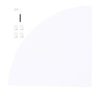 LIFKOME Étagère Murale Angle Éventail Support Triangulaire pour Rangement Mural Tablette Flottante pour Cuisine Chambre Salle de Bain Blanc