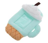 LIFKOME Étui en Peluche Mignon pour Cartes Didentité Et De Repas Motif Tasse De Thé Aux Bulles De Crème Glacée Pochettes Photo Matériau Souple Étui pour Carte Didentité Kawaii Pratique