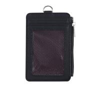 LIFKOME Étui Porte-badge en Cuir Pu Noir, Porte-cartes D'identification Accès Rapide, pour L'école Shopping, Capacité Multi-cartes