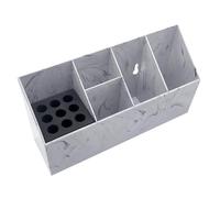 LIFKOME Étui Porte-ciseaux Et Porte-peigne Pour Coiffeur, Boîte à Outils De Coiffure En Marbre Clair, Rangement Compact Et Léger Pour Salon, Organisateur Professionnel Multifonction