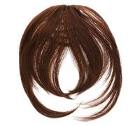 LIFKOME Extensions De Cheveux à Clipser Frange à Clipser Pattes Faux Cheveux Synthétiques Lisses Couleur Châtain Clair Convient Femmes Visages Ovales Et Ronds Usage Quotidien Et Fêtes