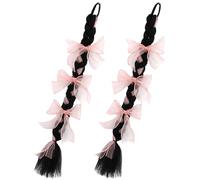 LIFKOME Extensions de Queue de Cheval Tressée Longue en Fibre Haute Température Douce 2pcs pour Femmes Usage Quotidien et Création de Nouveaux Styles