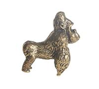LIFKOME Figurine De Gorille Laiton Sculpture Décorative Vintage pour Bureau Maison Et Salon Ornement Élégant Et Format pour Offrir