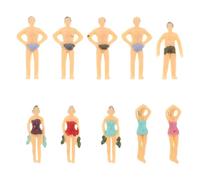 LIFKOME Figurines de Couleur Aléatoire en Plastique en Maillot de Bain Miniatures 10pcs Modèle Réaliste Création de Châteaux pour Jeux Imaginatifs et Décoration de