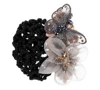 LIFKOME Filet à Cheveux Chignon pour Femmes Taille Unique Filet de Coiffure Professionnel Argenté Adapté Bureau et Service Pince Couvre-cheveux