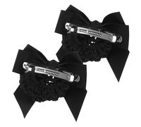 LIFKOME Filets à Cheveux Nœud Lot De 2, Noir, Pinces à Cheveux Pour Femmes, Accessoire Coiffure Professionnel Pour Travail Bureautique Et Soins Médicaux