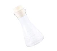 LIFKOME Flacon Erlenmeyer Verre avec Bouchon Liège Large Ouverture Flacon de Chimie Conique pour Expériences de Laboratoire Étudiant Résistant et Gradué