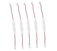 LIFKOME Fusible Haute Tension Pack de 5 Pièces 5kv/0.85a pour Four à Micro-ondes Remplacement Pratique Porte-fusible en Alliage D'aluminium Blanc Performance Stable et Léger