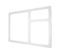 LIFKOME Gabarit Rectangulaire en Acrylique Transparent pour Défonceuse, Plateau à 3 Poches, 30 X 20 Cm, Pochoir Précis pour Travail du Bois, Outil D’atelier Maison, Modèle de Routeur