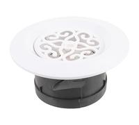 LIFKOME Grille D'aération Ronde Ajustable pour Ventilation Domestique en Abs Couvercle de Bouche D'aération Blanc pour Maison et Bureau