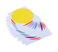 LIFKOME Grosse Gommettes Autocollantes Effaçables à Sec en Pvc Coloré, Tableau Effaçable Autocollant Auto-adhésif pour Message, pour Garçon et Filles et Bureau, Lot de 12