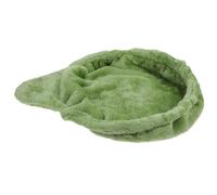 LIFKOME Hamac Suspendu pour Petits Animaux, Pièce de Rechange pour Chat | Peluche Vert Anneau Acier, Lavable en Machine, pour Repos en Hauteur, Arbre et Cage