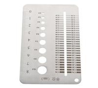 LIFKOME Jauge Épaisseur Inoxydable Multifonctionnelle Règle Droite pour Mesure de Jeux et Alésages Outils pour Bricolage et Industrie