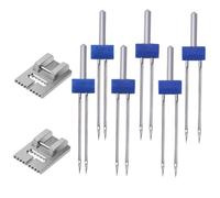 LIFKOME Kit Aiguilles Doubles Métal pour Machine à Coudre Ménagère Multifonctionnelle Accessoire pour Couture Précise et Décorative