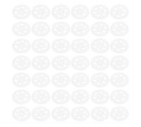 LIFKOME Kit de 120 Rondelles Isolantes en Plastique Polypropylène 6 Trous 4 Pointes pour Fixation de Panneaux Isolants et Dalles de Plafond Compatible Plaques de Plâtre Fixation