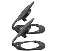 LIFKOME Kit de 2 Capuchons de Porte-Canne à Pêche en Caoutchouc Noir pour Kayak, Stabilité Renforcée et Installation Rapide, Accessoire Pêche en Bateau