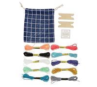 LIFKOME Kit de Cartes à DIY avec Navette Outil de Tissage pour Bracelets et Métiers à Accessoire Pratique pour Artisanat Rotin et Projets Créatifs