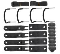 LIFKOME Kit de Fixation U pour Galerie de Toit Voiture Accessoire de Montage Robuste pour Coffre et Barre de Toit Compatible Universellement Installation Facile et Protection Rayures