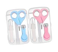 LIFKOME Kit De Manucure Pour Bébé Coupe-ongles Lime À Ongles Pince À Épiler Boîte De Rangement Ensemble De Toilettage Pour Nourrissons