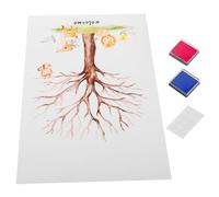 LIFKOME Kit Décoration Gender Reveal avec Arbre à Digitales Affiche Shower et Tableau pour Incluant Poster Encreurs Bleu Points Adhésifs pour Créer Un Souvenir Lors de Fêtes Prénatales