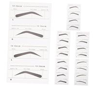 LIFKOME Kit Sourcils Pochoir Jetable 6 Modèles de Sourcils Papier Aide au Maquillage Rapide Format Compact Usage Facile