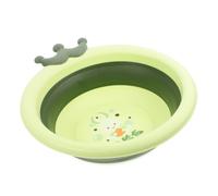 LIFKOME Lavabo Pliable Pour Bébé Garçon Fille, Petit Bassin Portable En Plastique Léger, Usage Domestique Et Voyage, Couleur Bleu, Design Cartoon Amusant, Facile à Ranger Et Suspendre,