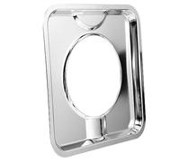 LIFKOME Lèchefrite Carré 19 Cm Antidébordement Pour Brûleurs De Cuisinière à Gaz, Bac Récupérateur De Graisse En Métal, Plateau De Cuisson Résistant, Usage Domestique, Remplacement Pratique