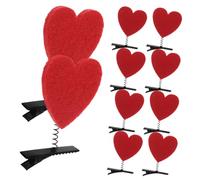 LIFKOME Lot De 10 Adorables Épingles À Cheveux En Forme De Cœur Pour Filles - Pinces À Cheveux De Saint-valentin Au Design Mignon Pour Les Fêtes, L'école Et Le Quotidien - Accessoires