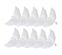 LIFKOME Lot de 10 Ballons Colombe de Mariage Blancs en Film Aluminium, Décoration Extérieure de Cérémonie, Ballon Pigeon pour Fête, Anniversaire et Cérémonie en Plein Air, Accessoires