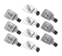 LIFKOME Lot de 10 Butées D'extrémité en Fer pour Rail de Rideau, Bouchons Universels Résistants à l'usure, Accessoires de Fixation Murale pour Tringles à Rideaux, Compatibles Maison