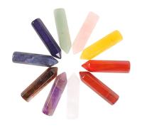 LIFKOME Lot de 10 de Cristal Décoratives en et Quartz Rose Accessoires de Contemplation Décoration de Bureau Présents pour Femmes Outils de Contemplation