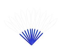 LIFKOME Lot de 10 Outils à Crochet pour Extensions de Cheveux, Aiguilles en Plastique Bleu, Accessoires pour Micro-billes et Micro-tubes, Outil de Coiffure Pratique pour Boucles et Tirage