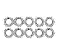 LIFKOME Lot de 10 Peignes Circulaires en Plastique Souple et Extensible Bandeaux Flexibles Noirs Adaptés à Divers Types de Cheveux Maintien Confortable pour Maquillage Sport et Soins