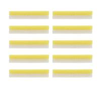 LIFKOME Lot de 10 Pierres Ponces Double Face en Mousse PU Jaune Soin des Pieds Râpe à Talons Douce et Exfoliante Nettoyant Pieds Adapté aux Peaux Sensibles pour Pédicure à Domicile