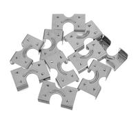 LIFKOME Lot de 10 Pinces Doubles en Acier Inoxydable 304 pour Cordes de 10-12 Mm, Clips Câbles Robustes et Réutilisables, Clips Métalliques Résistants aux Intempéries pour