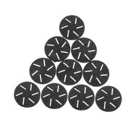 LIFKOME Lot de 10 Têtes de Rechange à Pieds Électriques Têtes de Rouleau à Gros Grains Outils de Soins des Pieds Accessoires de Pédicure
