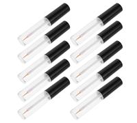 LIFKOME Lot de 10 Tubes d'Eyeliner Vides 8 Ml avec Pinceau Fin Biseauté Flacons Transparents en Plastique Réutilisables Anti-Fuite pour Maquillage Précis et Retouches Quotidiennes