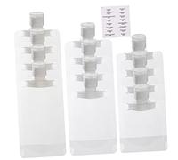 LIFKOME Lot De 12 Set De Flacons Cosmétiques Souples 30ml 50ml 100ml Étanches Pour Voyage Vacances Camping Distributeurs Lotion Gel Bain Soins Personnels Étiquettes Autocollantes