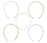 LIFKOME Lot De 2 Bandeaux De Plage Larges Et Élégants Pour Filles Accessoires Pour Cheveux Pour Mariage Bal De 5 Pièces X 2