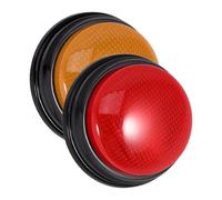 LIFKOME Lot De 2 Boutons D'alarme en Plastique avec Son Et Lumière pour Jeu-questionnaire Amusant Jeu Télévisé Concours Réponse