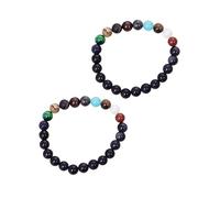 LIFKOME Lot De 2 Bracelets Planètes Pour Femmes Bracelets Avec Huit Systèmes Solaires Breloques De L'Univers Planètes