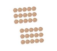 LIFKOME Lot de 2 Décorations Créatives en Rotin Et Osier pour Suspendre des Arbres 5 Cm Doré 15 Pièces