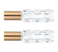 LIFKOME Lot de 2 Flacons Vaporisateurs à Brume en Verre Cristal Doré 30 Ml pour Bitters Vaporisateur à Cocktail Rechargeable Verseur Précis pour Bar Restaurant et Usage Maison