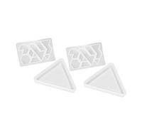 LIFKOME Lot de 2 Sets de Sets de Moules Silicone pour Puzzle en Résine Époxy, Facile à Nettoyer et Réutilisable, pour DIY Créatif et Activités Manuelles Garçon et Filles