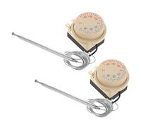 LIFKOME Lot de 2 Thermostats à Cadran pour Réfrigérateur ±35 °C Régulateur Électromécanique de Température Mécanique avec Bouton Réglable Compatible Réfrigérateur Électrique Contrôle