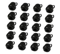 LIFKOME Lot de 20 Clips Câbles en Nylon Protecteur de Câble Accessoires Électriques Pratiques Usage Informatique et Électronique Fixation Résistante Noire