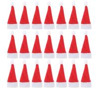 LIFKOME Lot de 24 chapeaux miniatures en tissu non tissé pour décoration de Noël, porte-couverts d'argenterie, chapeau d'elfe miniature pour sangle de Noël, comme sur l'image, 4.8x3cm