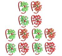 LIFKOME Lot De 3 Mini Chapeaux De Noël -têtes Confortables En Tissu Cloches Pour Fêtes De Fin D'année 4 Pièces X 3